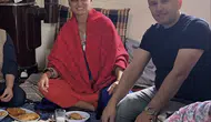 Ünlü manken Tuğba Özay memleketi Konya’da! Köy sofrasına oturdu