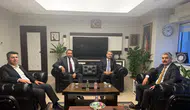 Konya heyeti Hazım Aslanlı ile bir araya geldi