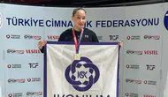 Konya’nın genç cimnastikçisi Yalçın, Türkiye şampiyonu oldu