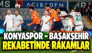 Konyaspor - Başakşehir rekabetinde rakamlar