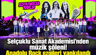 Selçuklu Sanat Akademisi’nden müzik şöleni! Anadolu Rock ezgileri yankılandı