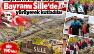 Konya’da 190 kişi bir araya geldi! Bayramı Sille’de yürüyerek kutladılar