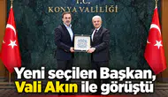 Yeni seçilen Başkan, Vali Akın ile görüştü