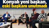 Konyalı yeni başkan, eski başkanı unutmadı