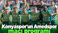 Konyaspor’da Amedspor maçı programı