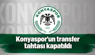 Konyaspor'un transfer tahtası yeniden kapatıldı! İşte sebebi