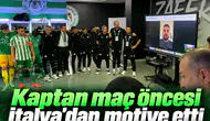 Konyaspor'da motivasyon konuşması İtalya'dan yapıldı