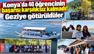 Konya’da 40 öğrencinin başarısı karşılıksız kalmadı! Geziye götürüldüler