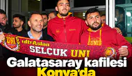 Galatasaray kafilesi Konya'ya geldi