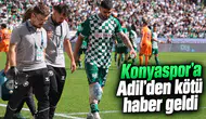 Konyaspor'u yıkan sakatlık! Adil'de çapraz bağ yırtığı