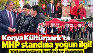 Konya Kültürpark’ta MHP standına yoğun ilgi! Vatandaşlara hediyeler dağıtıldı