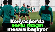 Konyaspor'da zorlu maçın mesaisi başlıyor