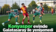 Konyaspor evinde Galatasaray ile berabere kaldı