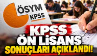 KPSS ön lisans sonuçları açıklandı!