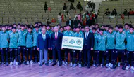 Konyaspor'un gençleri, Cumhuriyet Bayramı kutlamasına katıldı