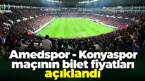 Amedspor - Konyaspor maçının bilet fiyatları açıklandı