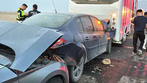 Aksaray-Konya yolunda kum fırtınası kazası! 16 kişi yaralandı