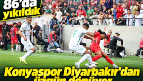 Konyaspor, Diyarbakır’dan üzgün dönüyor! 86'da yıkıldık