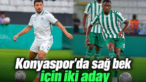 Konyaspor'da sağ bek için iki aday var