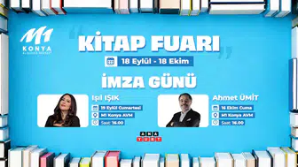 M1 Konya AVM’de edebiyat rüzgarı! Ünlü yazarlar Konya’da okurlarla buluşacak
