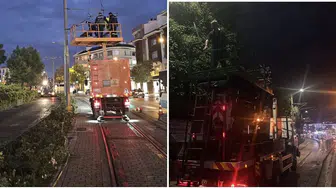 Konya’da tramvay hattındaki arıza için çalışmalar sürüyor