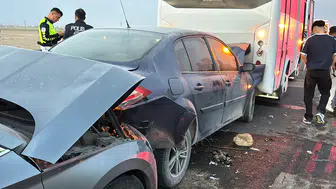 Aksaray-Konya yolunda kum fırtınası kazası! 16 kişi yaralandı