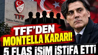 TFF’den Montella kararı! 5 flaş isim istifa etti