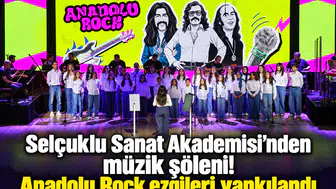 Selçuklu Sanat Akademisi’nden müzik şöleni! Anadolu Rock ezgileri yankılandı