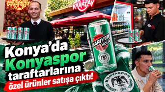Konya’da Konyaspor taraftarlarına özel ürünler satışa çıktı!