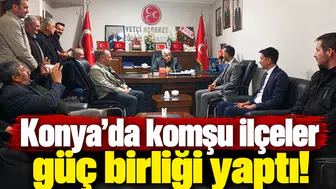 Konya’da komşu ilçeler güç birliği yaptı!