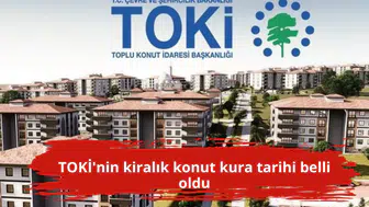 TOKİ'nin kiralık konut kura tarihi belli oldu