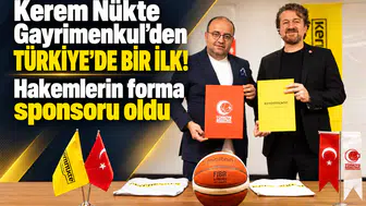 Kerem Nükte Gayrimenkul’den Türkiye’de bir ilk! Hakemlerin forma sponsoru oldu