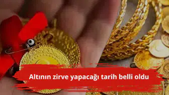 Altının zirve yapacağı tarih belli oldu