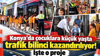 Konya’da çocuklara küçük yaşta trafik bilinci kazandırılıyor! İşte o proje