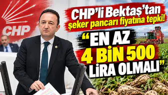 CHP’li Bektaş’tan şeker pancarı fiyatına tepki! En az 4 bin 500 lira olmalı