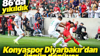Konyaspor, Diyarbakır’dan üzgün dönüyor! 86'da yıkıldık