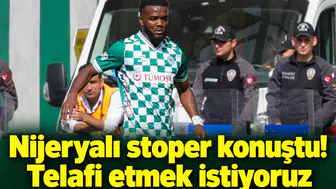 Konyaspor'un Nijeryalı stoperi konuştu! Telafi etmek istiyoruz