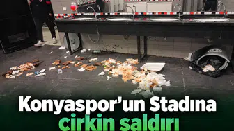 Konyaspor'un stadına zarar verdiler! Çirkin saldırı tepki topladı