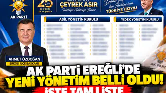 AK Parti Ereğli’de yeni yönetim belli oldu! İşte tam liste…