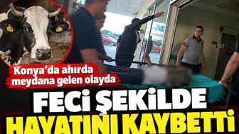 Konya’da ahırda meydana gelen olayda feci şekilde hayatını kaybetti