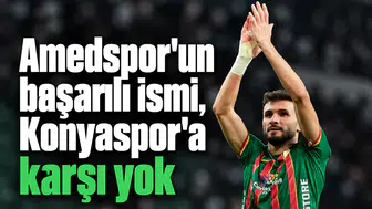 Amedspor'un başarılı ismi, Konyaspor'a karşı yok!