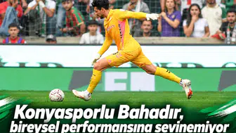 Konyasporlu Bahadır, bireysel performansına sevinemiyor! Kimse kurtarışlara puan vermiyor