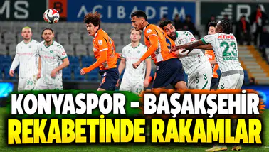 Konyaspor - Başakşehir rekabetinde rakamlar