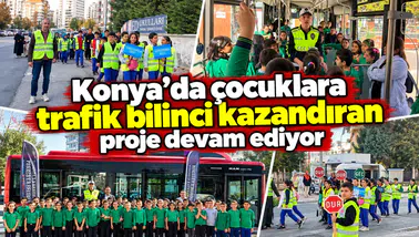 Konya’da çocuklara trafik bilinci kazandıran proje devam ediyor