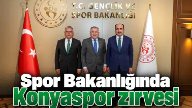 Spor Bakanlığında Konyaspor'un projeleri konuşuldu