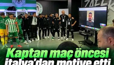 Konyaspor'da motivasyon konuşması İtalya'dan yapıldı