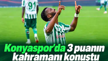 Konyaspor'da 3 puanın kahramanı konuştu! Gururluyum