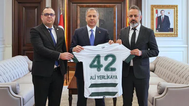 Konyaspor'dan Bakan Yerlikaya'ya ziyaret