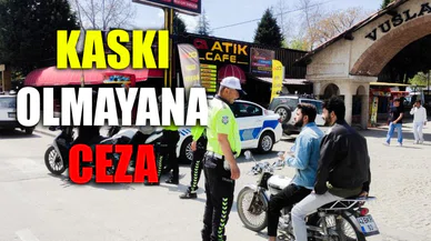 Beyşehir’de Kasksız Motosiklet Kullanımına Geçit Yok