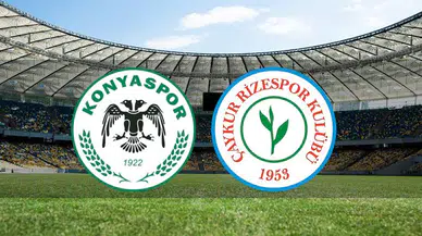 Konyaspor ile Rizespor karşılaşıyor